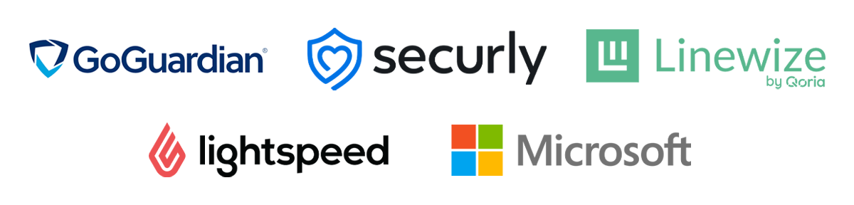Common school web filtering and monitoring platforms used by K-12 districts
